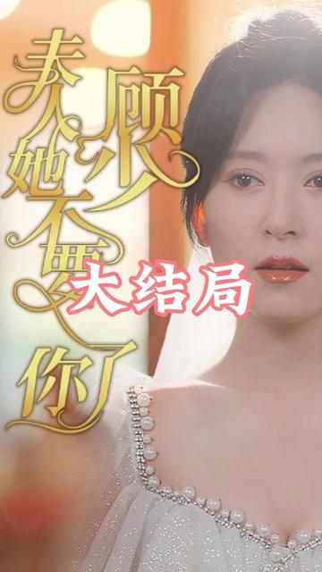 顾少夫人她不要你了全集
